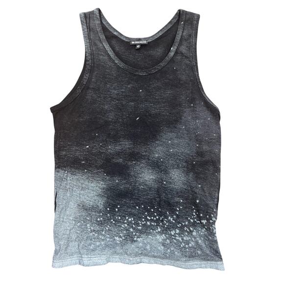 Ann Demeulemeester | Women's Gradient Faded Black Grey Distressed Tank Sz 40 Med - Picture 1 of 6